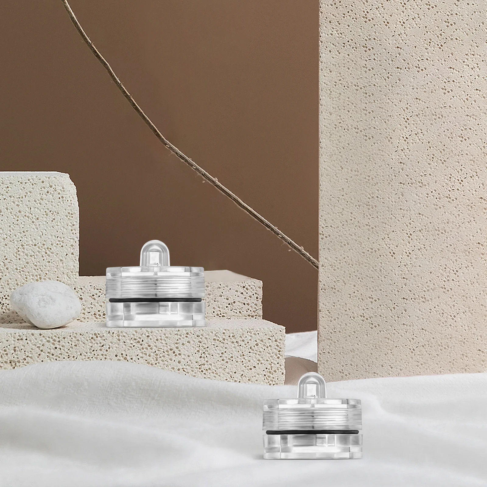 Velas LED sumergibles operadas, luces de té parpadeantes para decoración de mesa de café y Bar, luces de té sumergibles, 12 Uds.