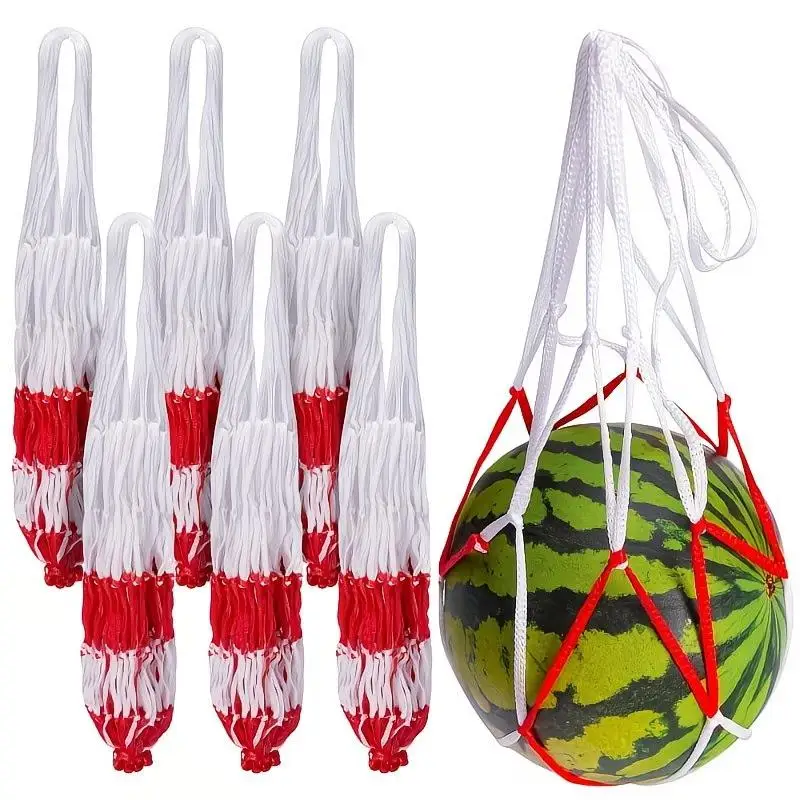 5/10/20pcs Heavy-Duty Fruits Net Bags Large Capacity Shopping Bags For Support The Growth Of Watermelons, Pumpkins, Cantaloupes