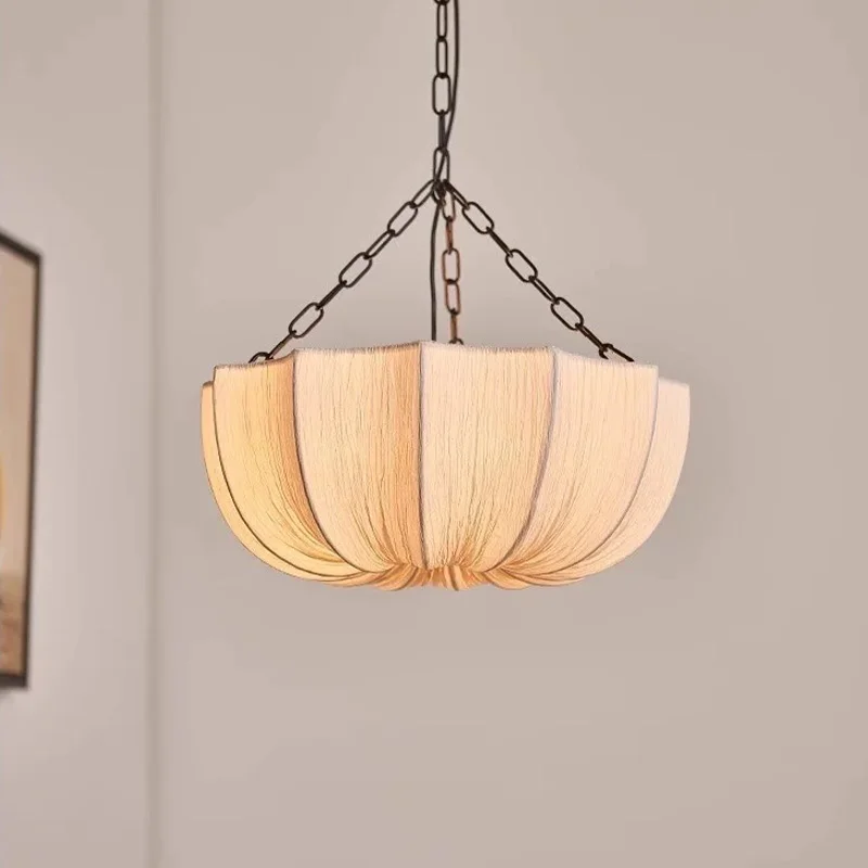 

2025 new wabi sabi lamps with fabric shade, dimmable, Home interior lighting for living room, dining room, LED lamp, iron lustre