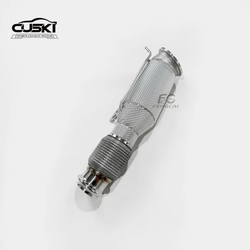 عادم ماسورة سفلية من الفولاذ المقاوم للصدأ عالي التدفق لسيارات BMW G20 M340 B58 Euro 6 مع مخرج طاقة للتحكم في نظام عادم OPF