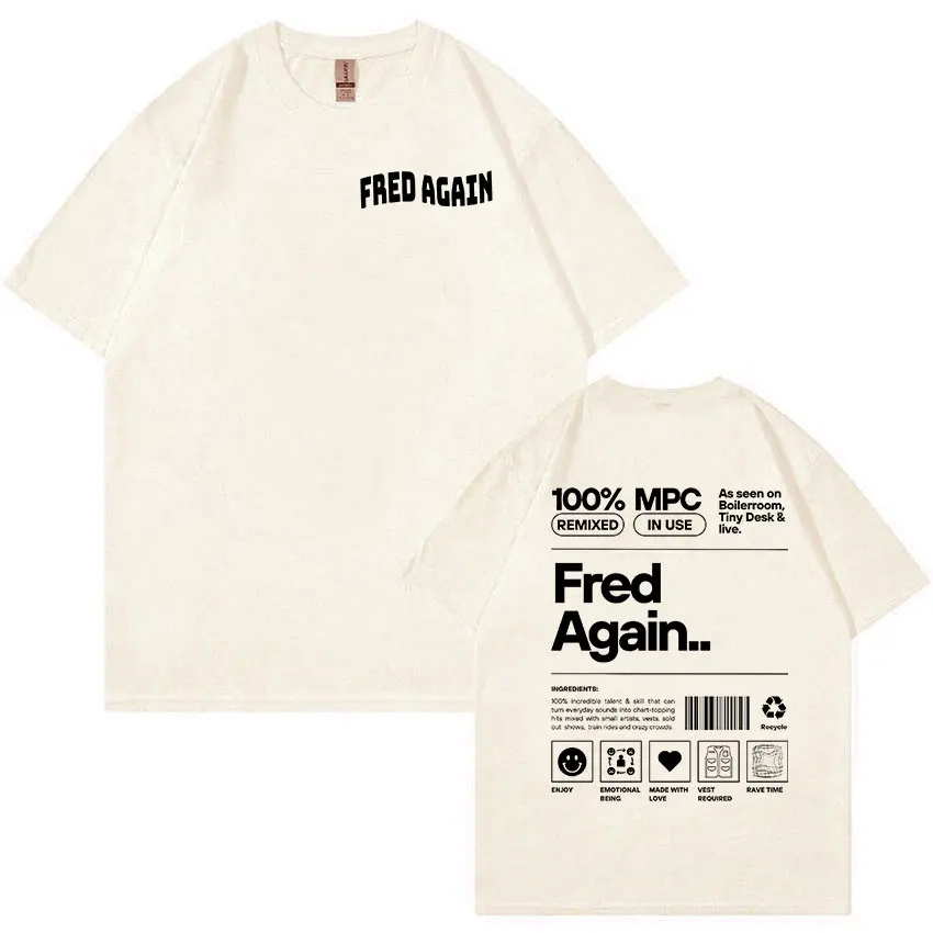 تي شيرت مطبوع كلاسيكي لألبوم الموسيقى ، تي شيرت غير رسمي للرجال ، تي شيرت قطني كبير الحجم ، موضة ، فريد مرة أخرى ، جودة عالية ، هيب هوب #5