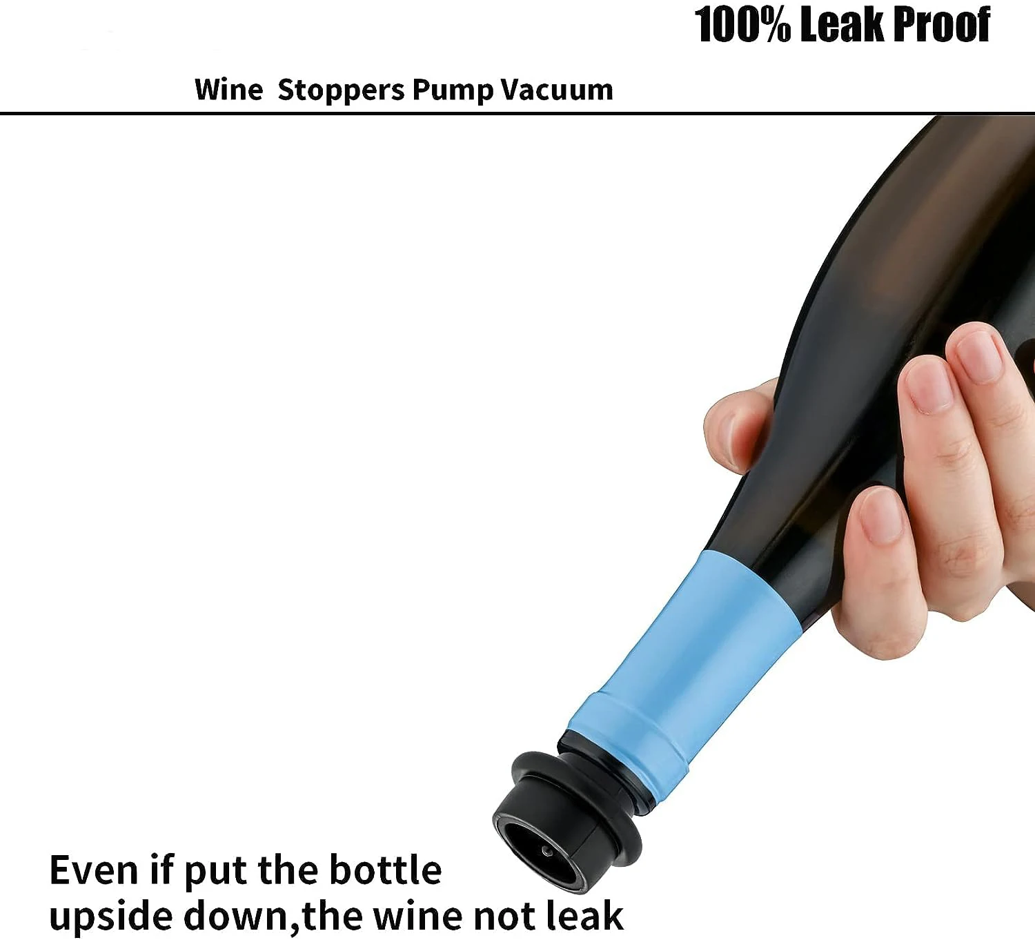 Wine Saver Pump with 4 Vacuum Stoppers Wine Stopper Reusable Bottle Sealer Keeps Wine Fresh Ideal Wine Accessories Gift