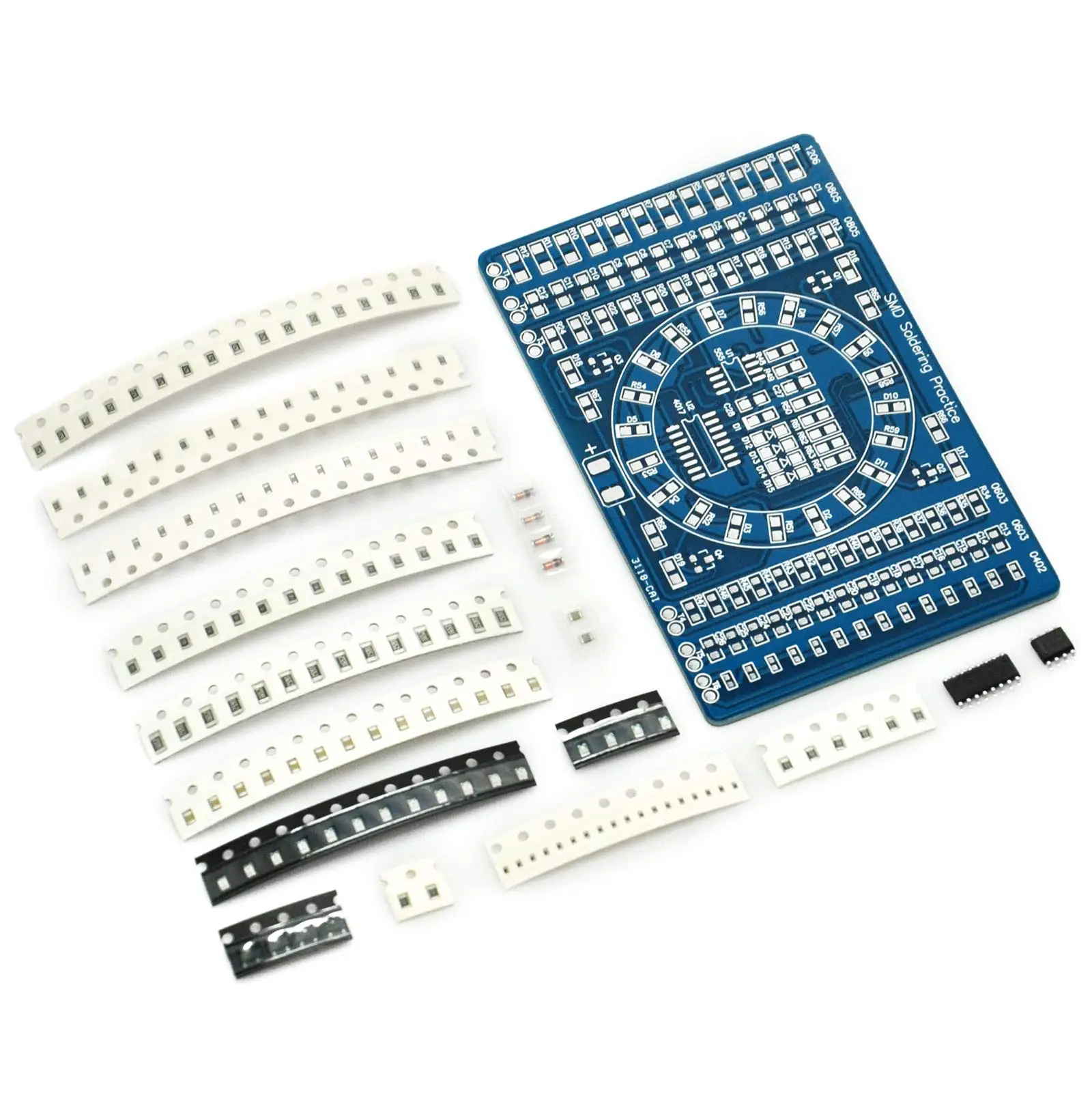 SMD Advanced Full Patch Welding Practice Board Electronic Components SMT Skills Training PCB Welding Practice Kit
