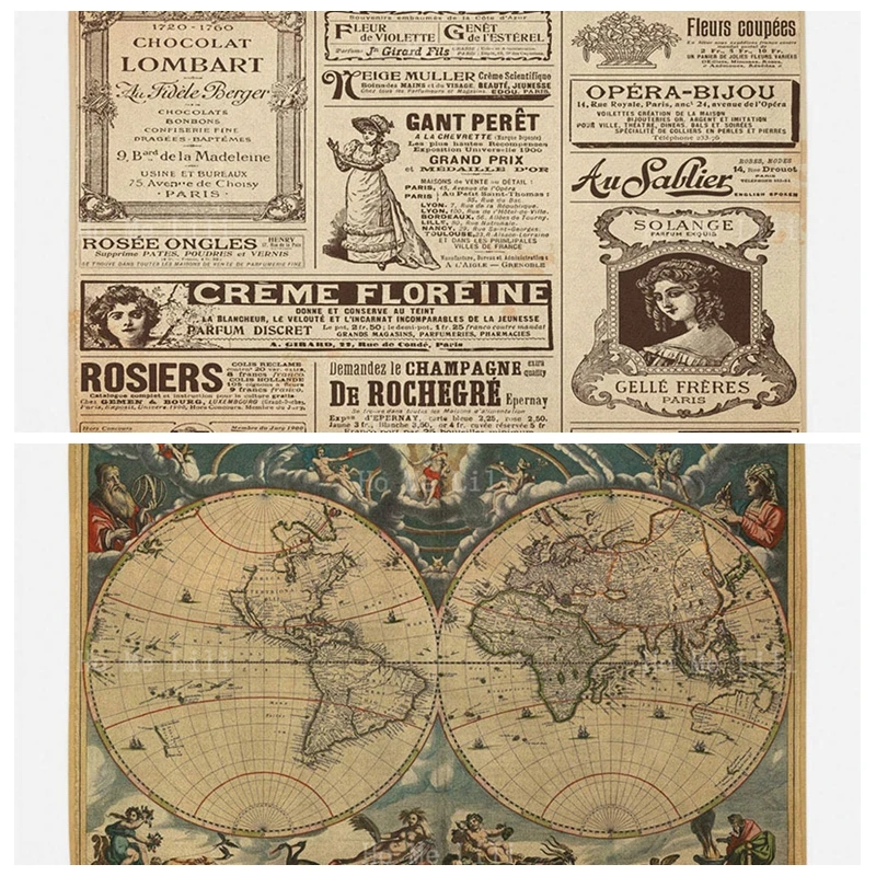 Paris Old Historic Newspaper Journal French Paper Vintage Dated Old Map Of World Historic Geography Theme Flannel Floor Rugs