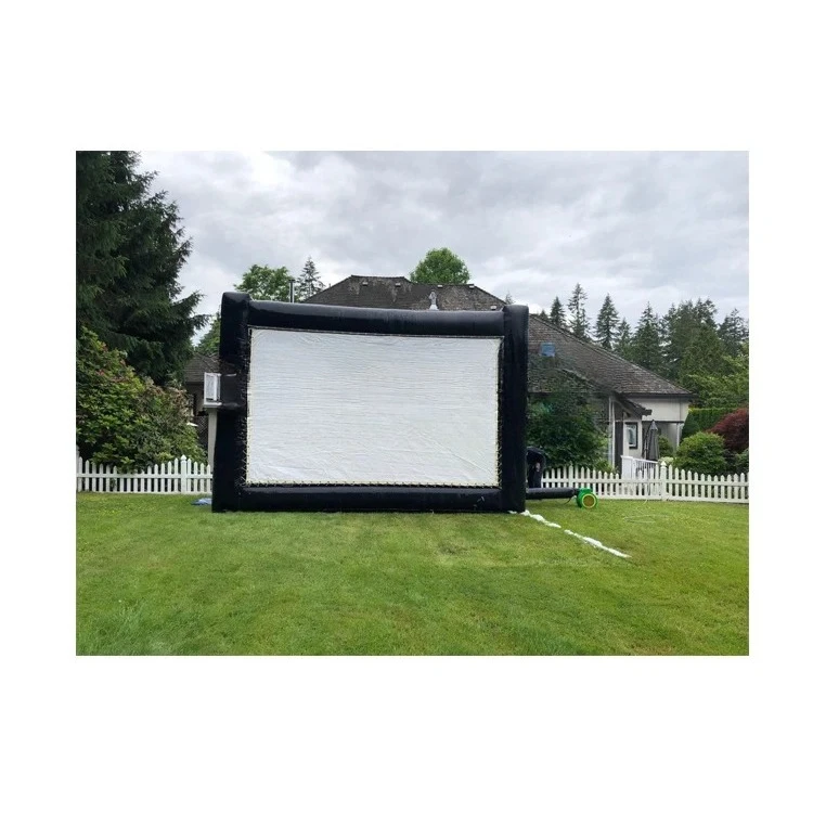 Portable Giant Commercial Inflatable Movie Screen Outdoor Air Blow Up Cinema Film Projector With 1 Year Warranty