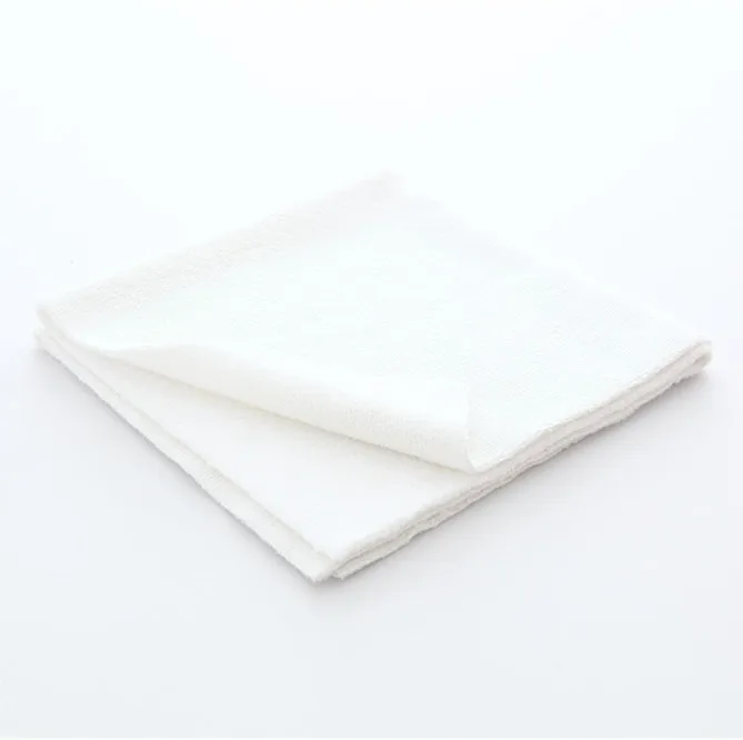 White Color 40x40cm Anti Scratch Edgeless Microfiber Microfibre Towel For Car Detailing House Cleaning Kitchen