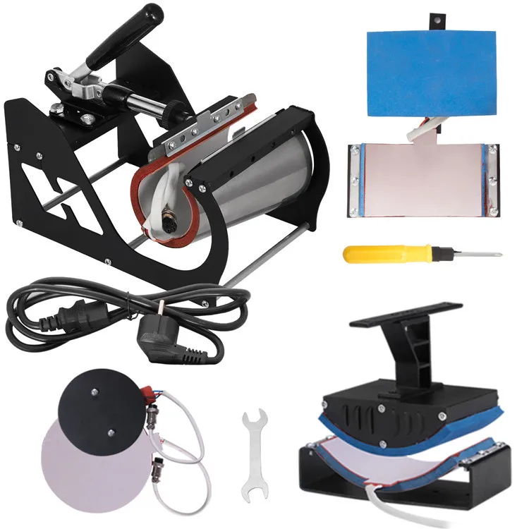30 * 38 5-in-1Multifunctional Heat Transfer Machine Desktop Heat Transfer Press Hat T-Shirt Flat Heat Transfer Machine Wholesale