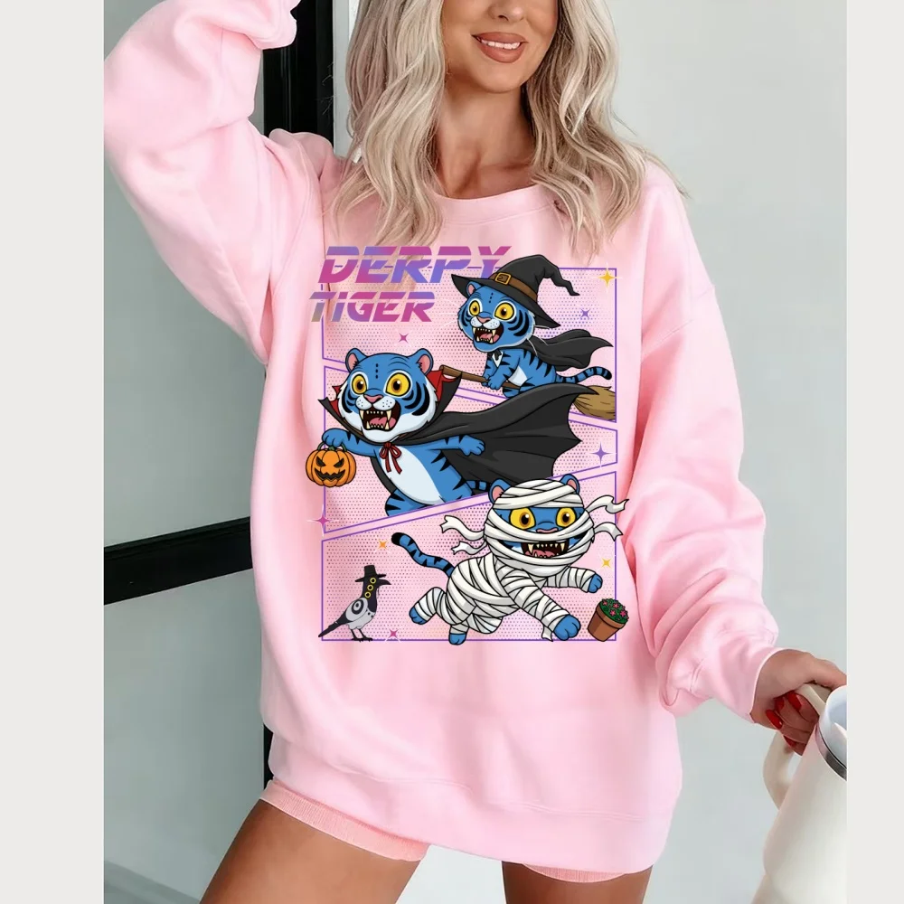 KPop デーモン ハンター メンズとレディース パーカー 2025 ハロウィン 奇妙なセーター デザイン プリント トップス メンズ スウェット パーカー レディース