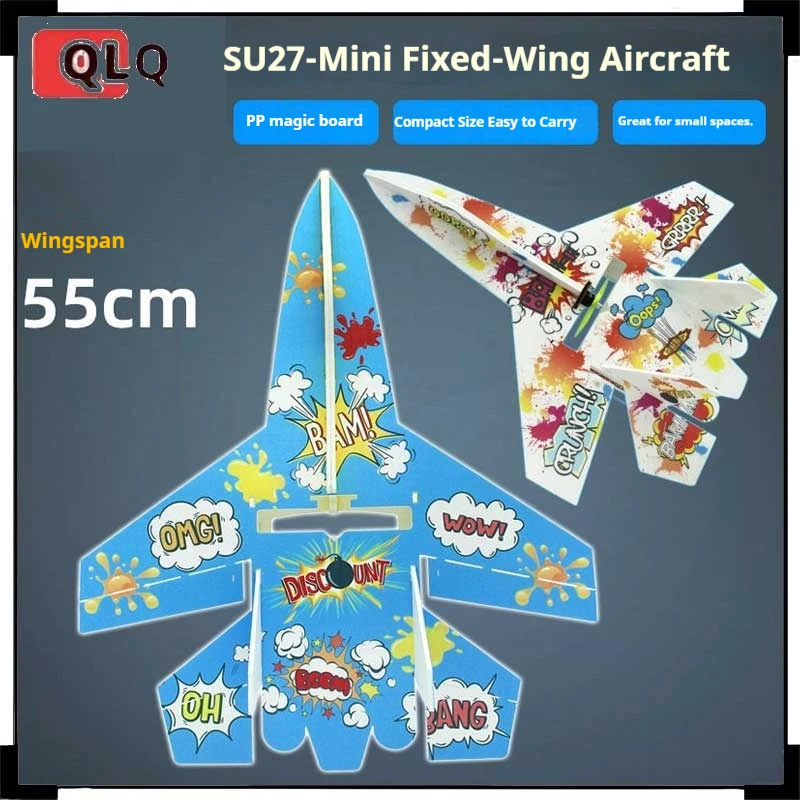 Model Airplane Remote Control Fixed Wing Su Su 27 Model Mini Aircraft Empty Aircraft Accessories Complete Set Of Magic Board