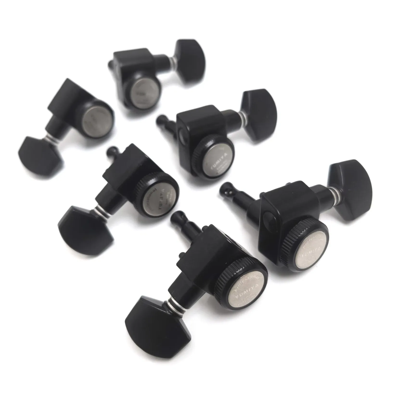 Guitar Locking Tuners 1:18 Chrome Black Tuning Pegs Machine Heads 6R 7R 6L 7L 3L3R 4L4R 4L3R