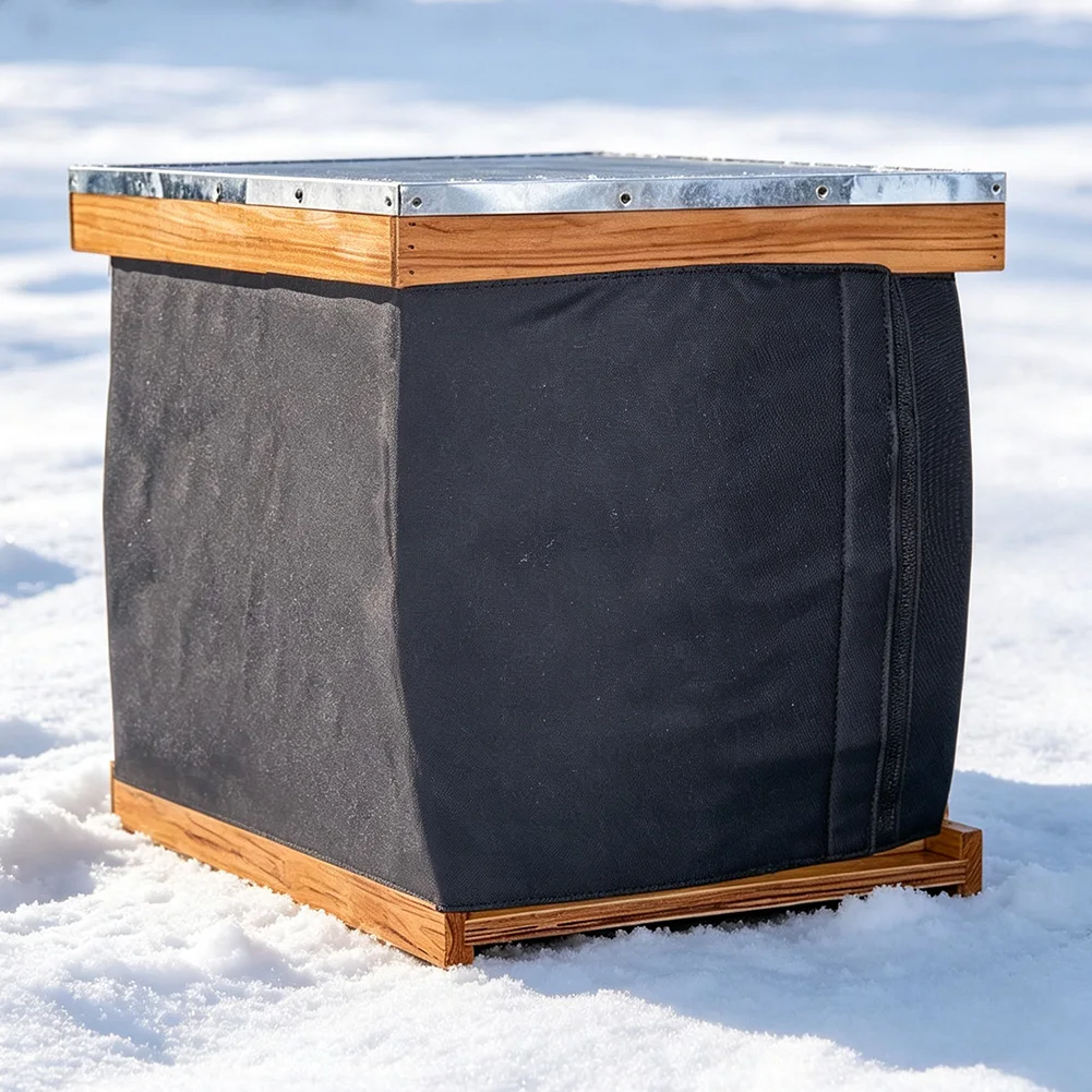 Windproof Waterproof Beehive Insulation Cover Made of 600D Oxford Fabric Pearl Cotton and Aluminum Foil for Cold Weather