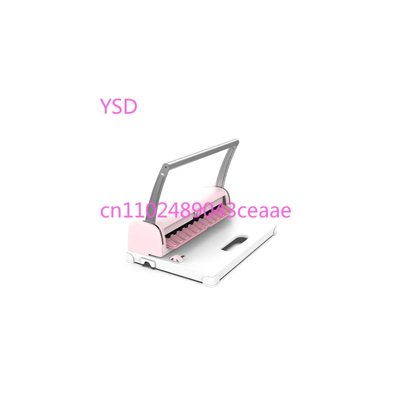 Pink ArcBind One Manual Disc Ring  Binding  A4 Paper Binding Machine
