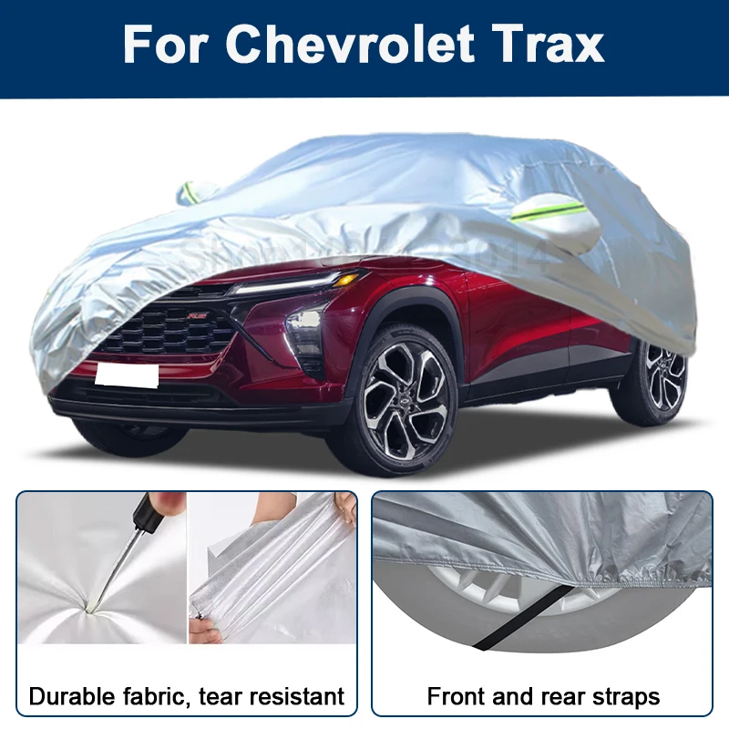 

Всепогодный чехол для автомобиля Chevrolet Trax с отражающими полосами, водонепроницаемый, снегозащитный, пылезащитный, с защитой от УФ-излучения, автоаксессуар