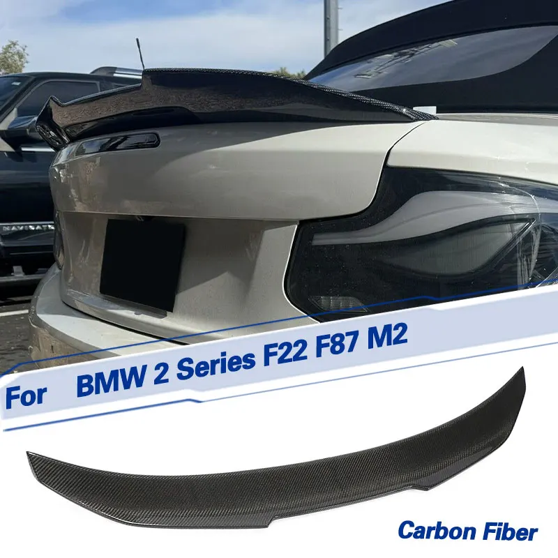 

Car Rear Trunk Spoiler Wings Carbon Fiber for BMW 2 Series F22 F87 M2 Coupe 2-Door 2014-2019 Racing Rear Spoiler Boot Wing Lip