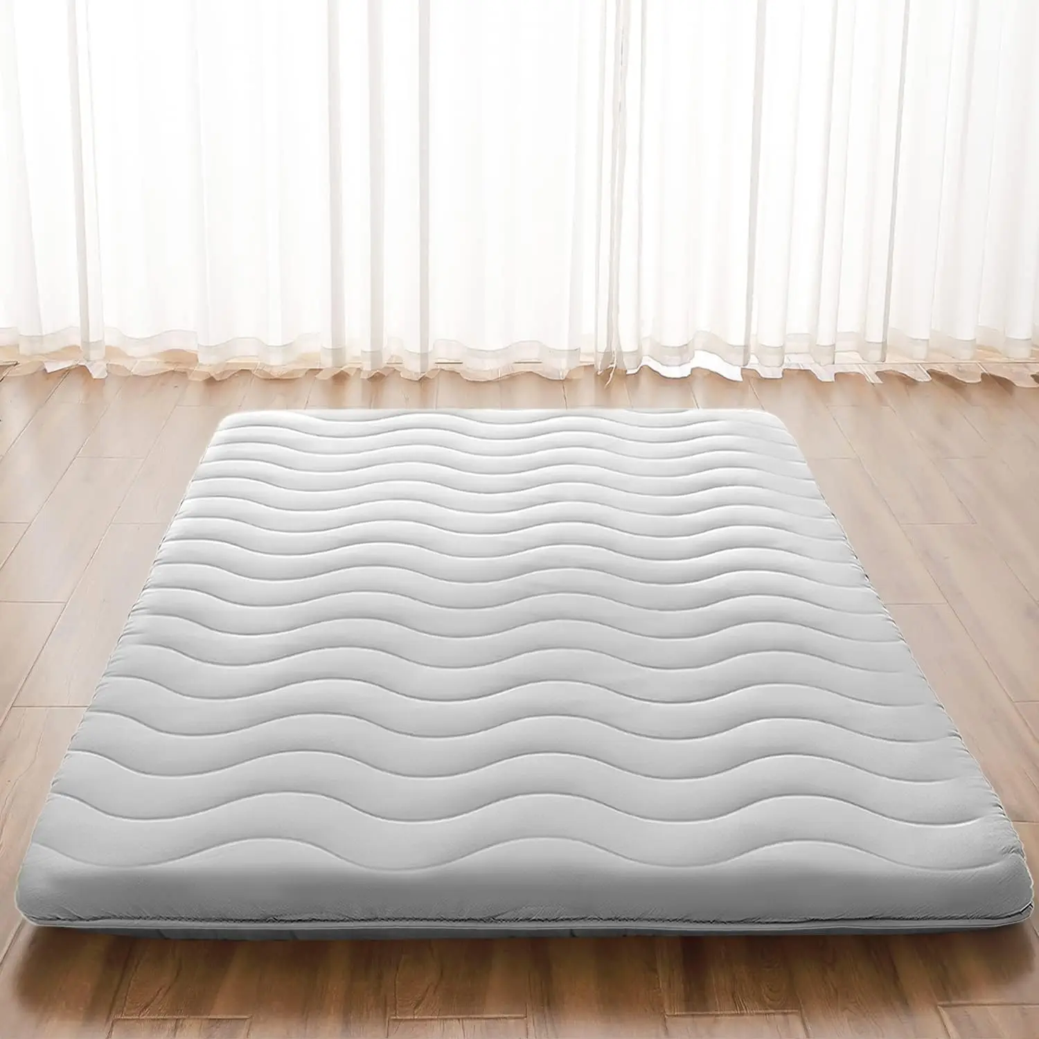 

Foldable Floor Mattress, 3.5" Thick High-Density Foam, Comfortable Sleeping Pad for Kids and Adults