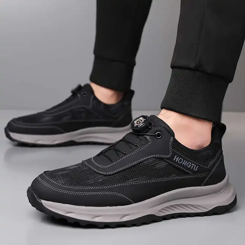 

Spring-autumn Without Heels Comfortable Men's Sneakers Flats Men's Green Sports Shoes Original Men's Moccasin Snekers