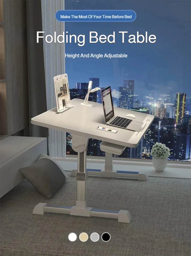 

Folding study desk bed small table folding lifting household students dormitory window computer desk
