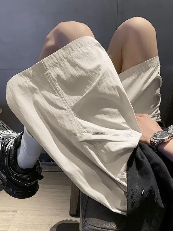 

Casual Loose Straight Leg Men's orts Summer Thin Qui Dry Folded Workwear Pants American Sle Loose Fit Casual orts