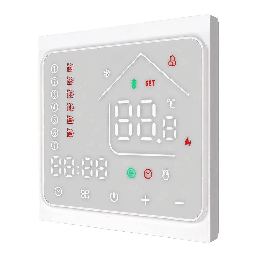 Water Heating Regulator Floor Heating Controller Touch Screen Panel Energy Saving for mode Energy Saving For 3A Water System
