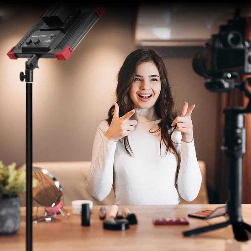 앰비트풀 LEDP60C 초슬림 LED 비디오 라이트 패널 60W 출력 3200-5600K 색온도 비디오, 뷰티, 틱톡, 유튜브 라이브용