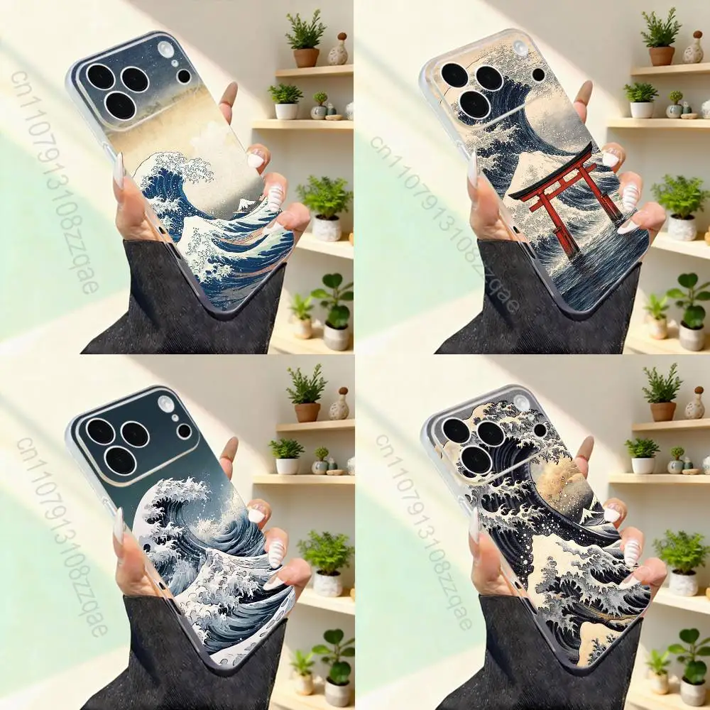 

Ukiyo-e Art Ocean Waves For iPhone 11,12,13,14,15,16,17,Pro,Max,Plus,Mini,SE4,E Phone Case With Magsafe Wireless