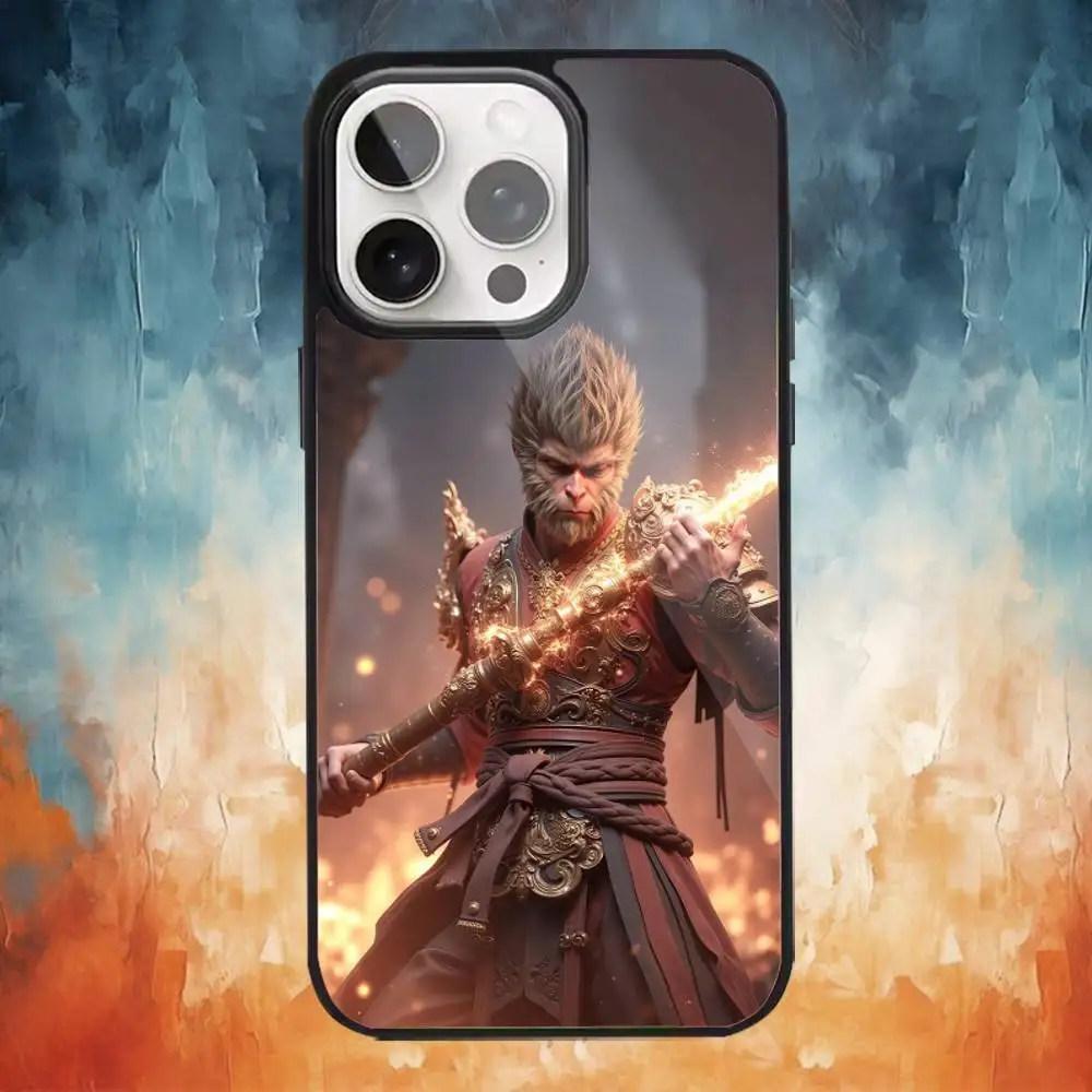 حافظة هاتف B-Black Myth Wu K-Kong لهاتف iPhone17,16,15,14,13,12,11 Plus، Pro Max Magnetic للشحن اللاسلكي Magsafe #2