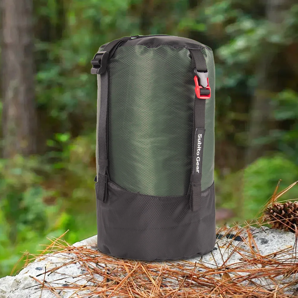 ถุงนอนผู้ใหญ่การบีบอัดกลางแจ้ง Camping กระเป๋ากันน้ําแบบพกพา Ultra-light กระเป๋า 1-25L