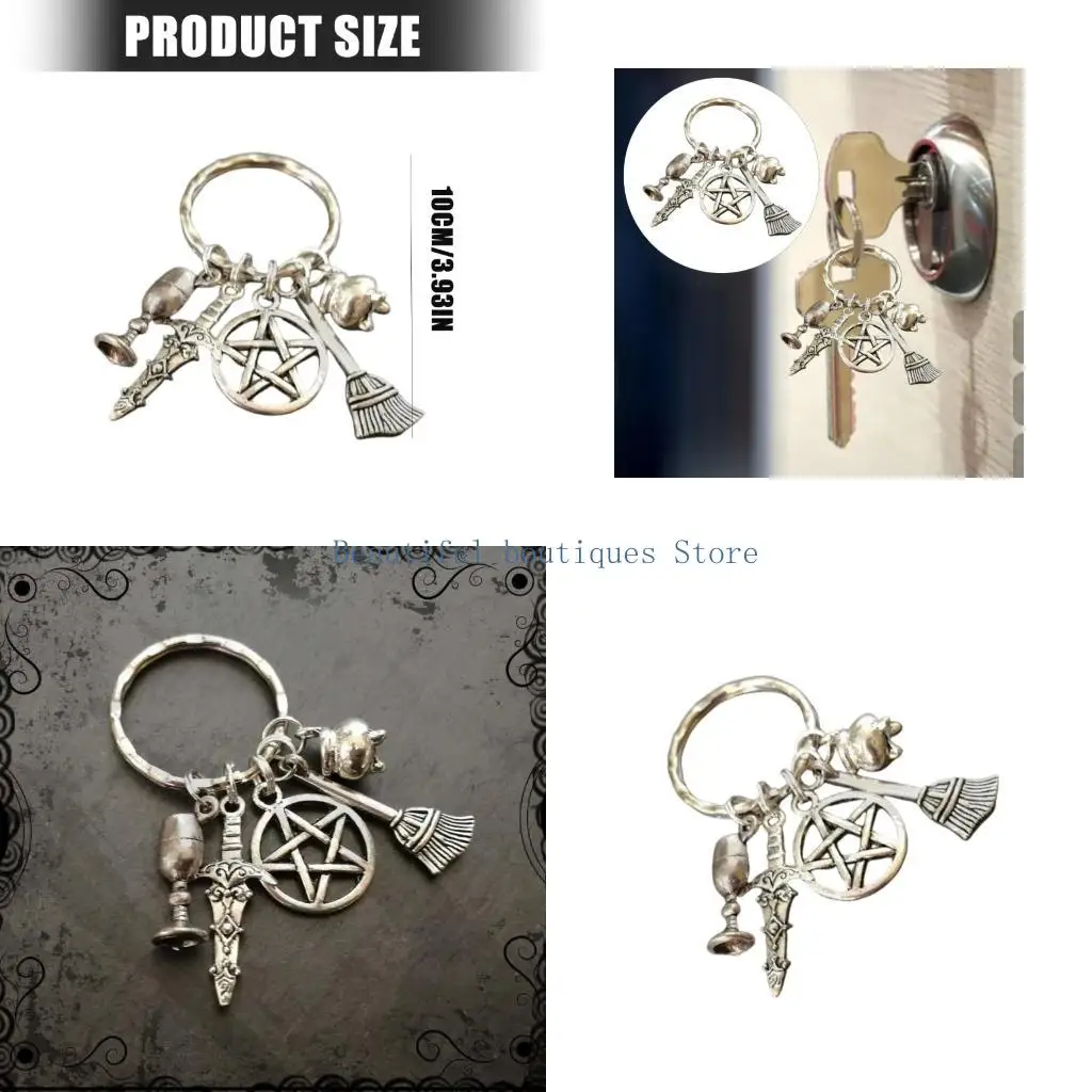U4LF Portable Multifunctional Keychain Sturdy Designs for Convenient Attachment to Bags or Belts