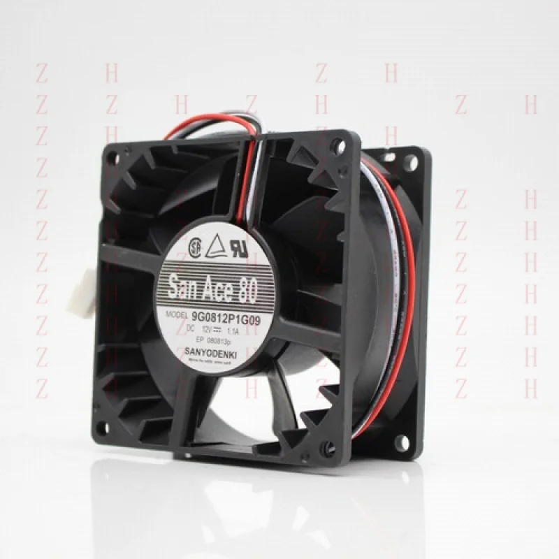 XXZ FOR San Ace 9G0812P1G15 12V 1.1A 8038 8CM 3-pin server chassis fan