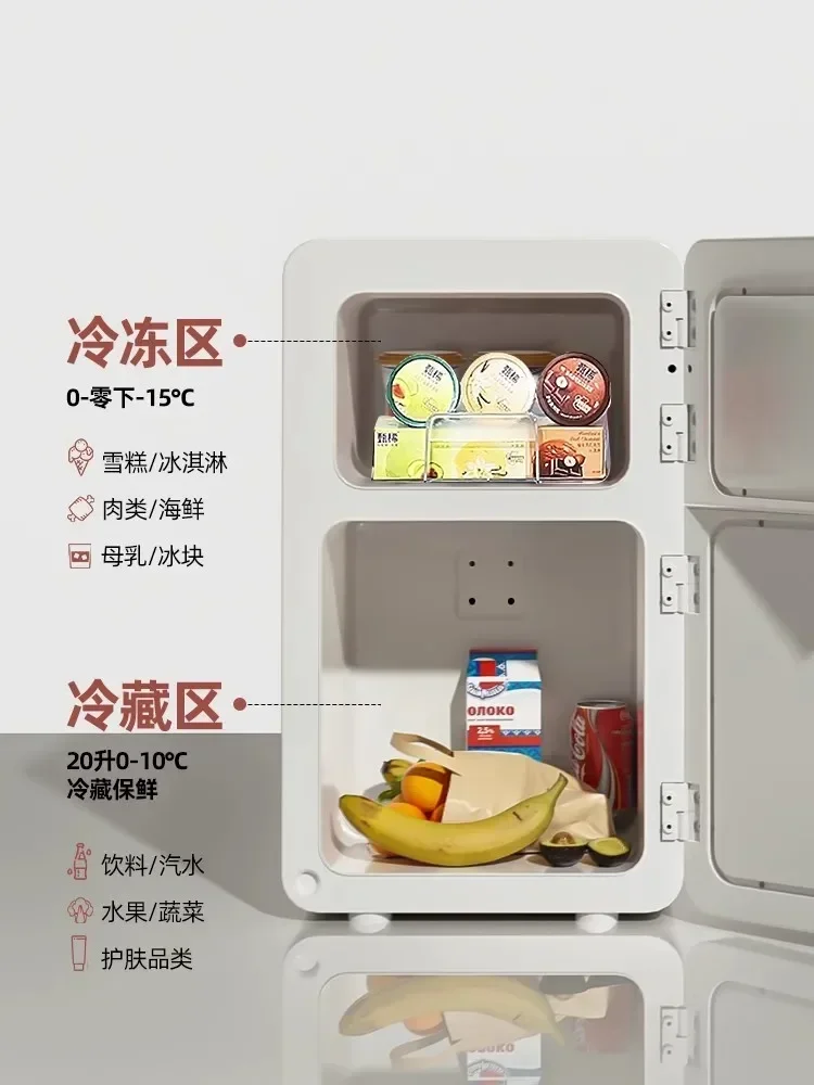 ثلاجة صغيرة محمولة، جديدة، تجميد وتبريد، مكتب مستحضرات تجميل حليب الثدي المنزلي المثبت على السيارة