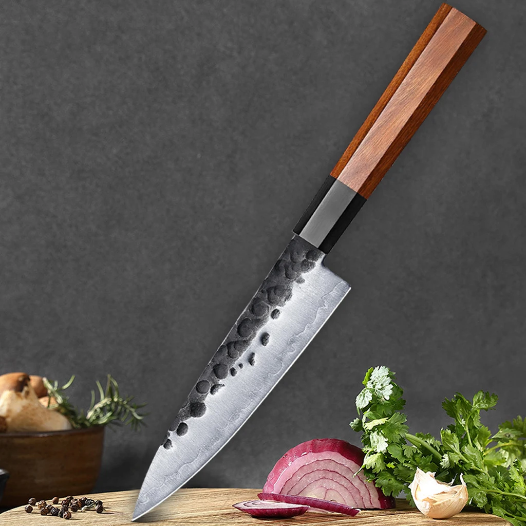 

5.5 inch Hand Forged Kitchen Utility Knife 3 Layer Composite Steel Japanese SANMAI Fruit Peeling kitchen Chef Knife