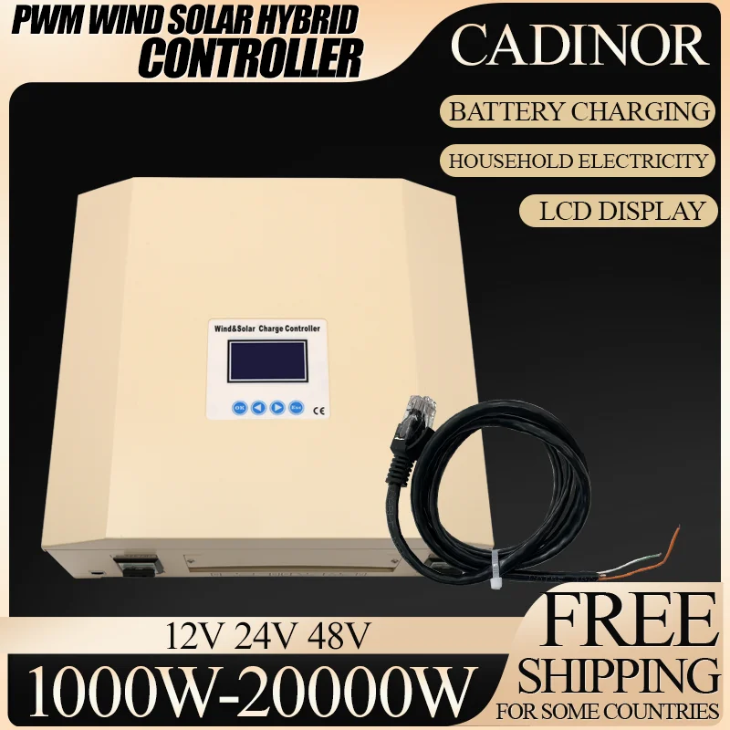 

PWM Wind Solar Hybrid Controller Regulator 1000W-20000W 24V-120V Automatic Wind PV 15000W For Battery With Dump Load Resistor