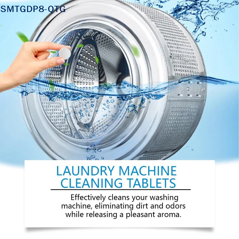 12PCS Washing Machine Cleaning Effervescent Tablets Deeply Cleans Stubborn Dirt Eliminates Odors Mild No Residue For All Models