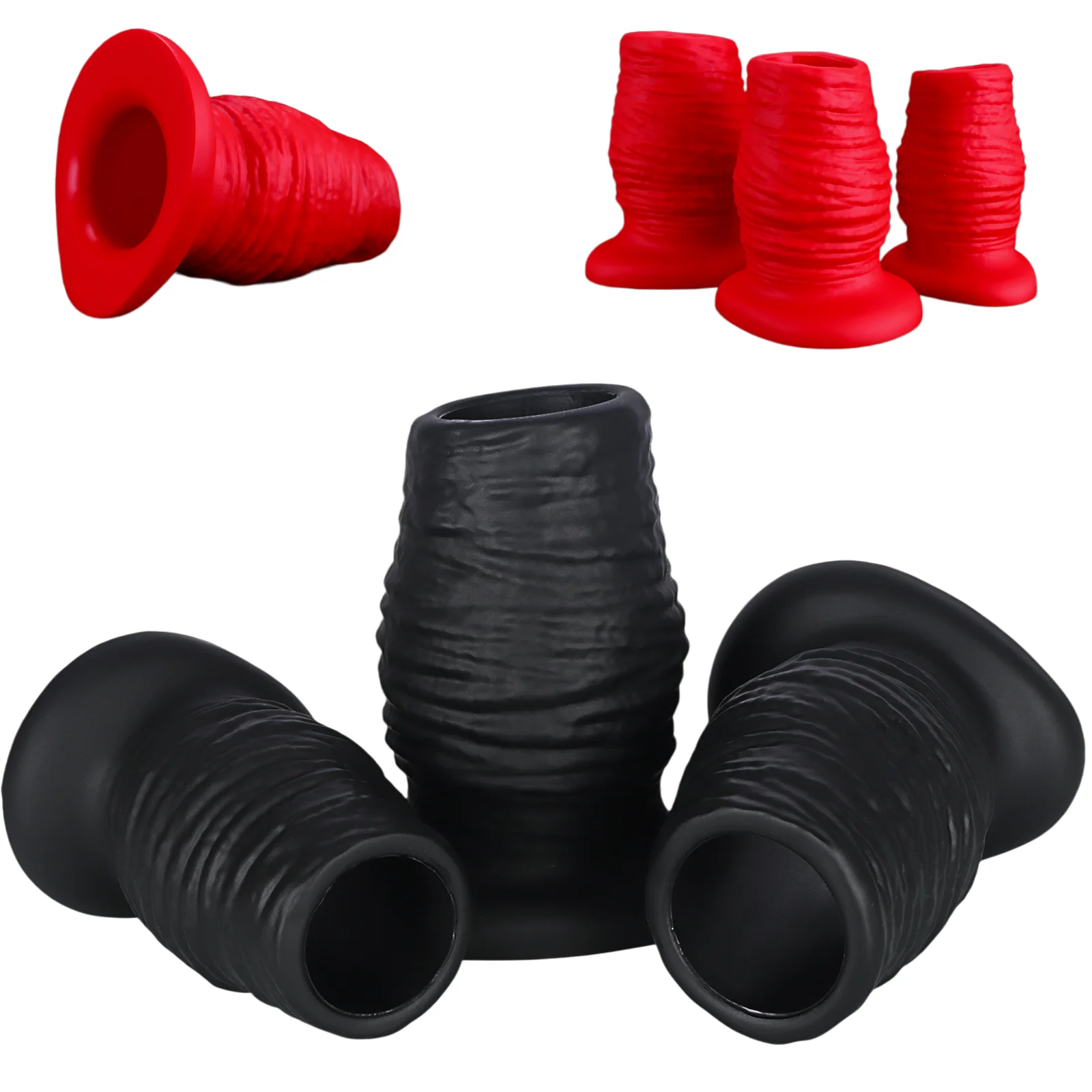 Huge Silicone Hollow Anal Plug Silicone Big Butt Plug Anal Speculum Fisting Ass Plug Anus Enema Flushing Sex Toys For Women Men