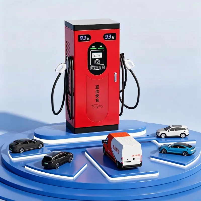 Adjustable Portable 60kw 80kw 120kw Fast EV Charger, Electric Car Charging Station with Timer, IP66 Outdoor Home EVSE Cable