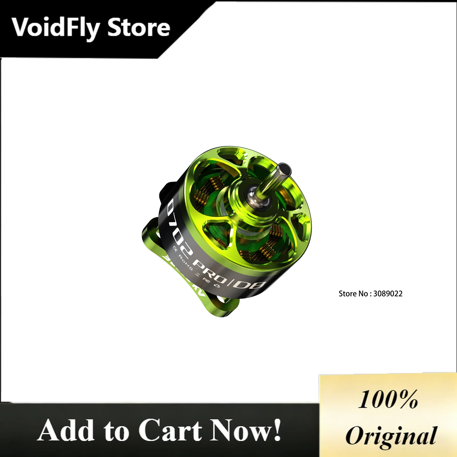 VoidFly VCI HOBBY 0702 Pro DB 23000 27000 30000kv 1S FPV Brushless Motor GEMFAN 1219S props Dual Ball Bearing  For FPV RC Racing