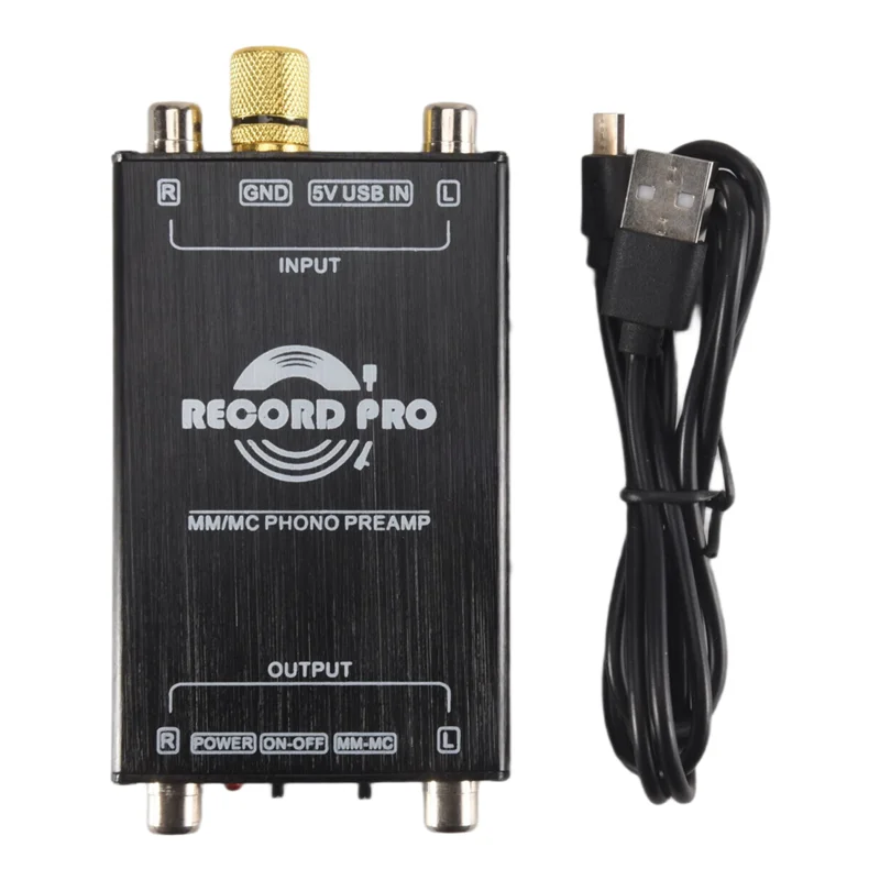 Excellent-Mini MM MC Phono Stage Preamp Vinyl Record Player Turntable Preamplifier