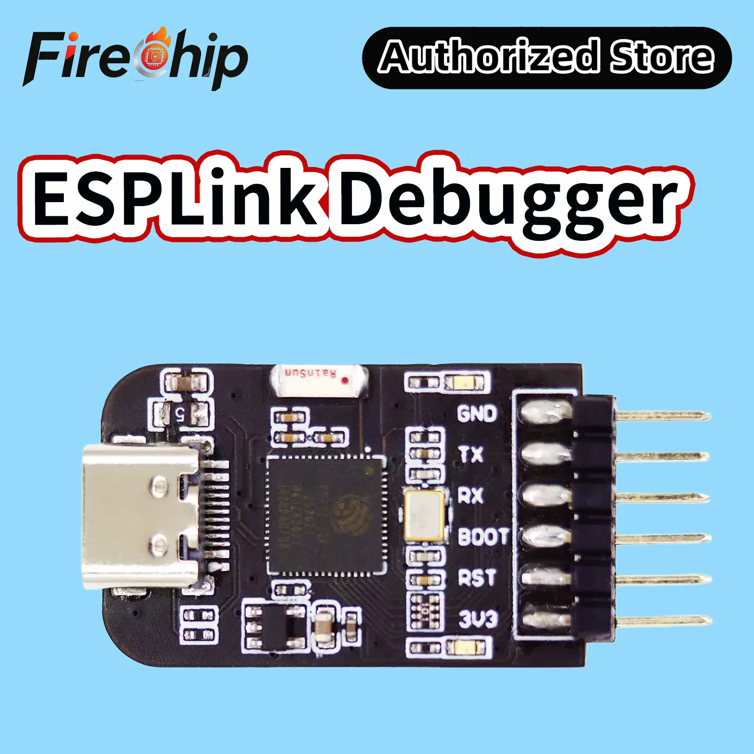 FireChip ESPLink Debug Probe Support Espressif ESP Series Chips ESP32 JTAG/UART/Drag and Drop Programming OpenOCD