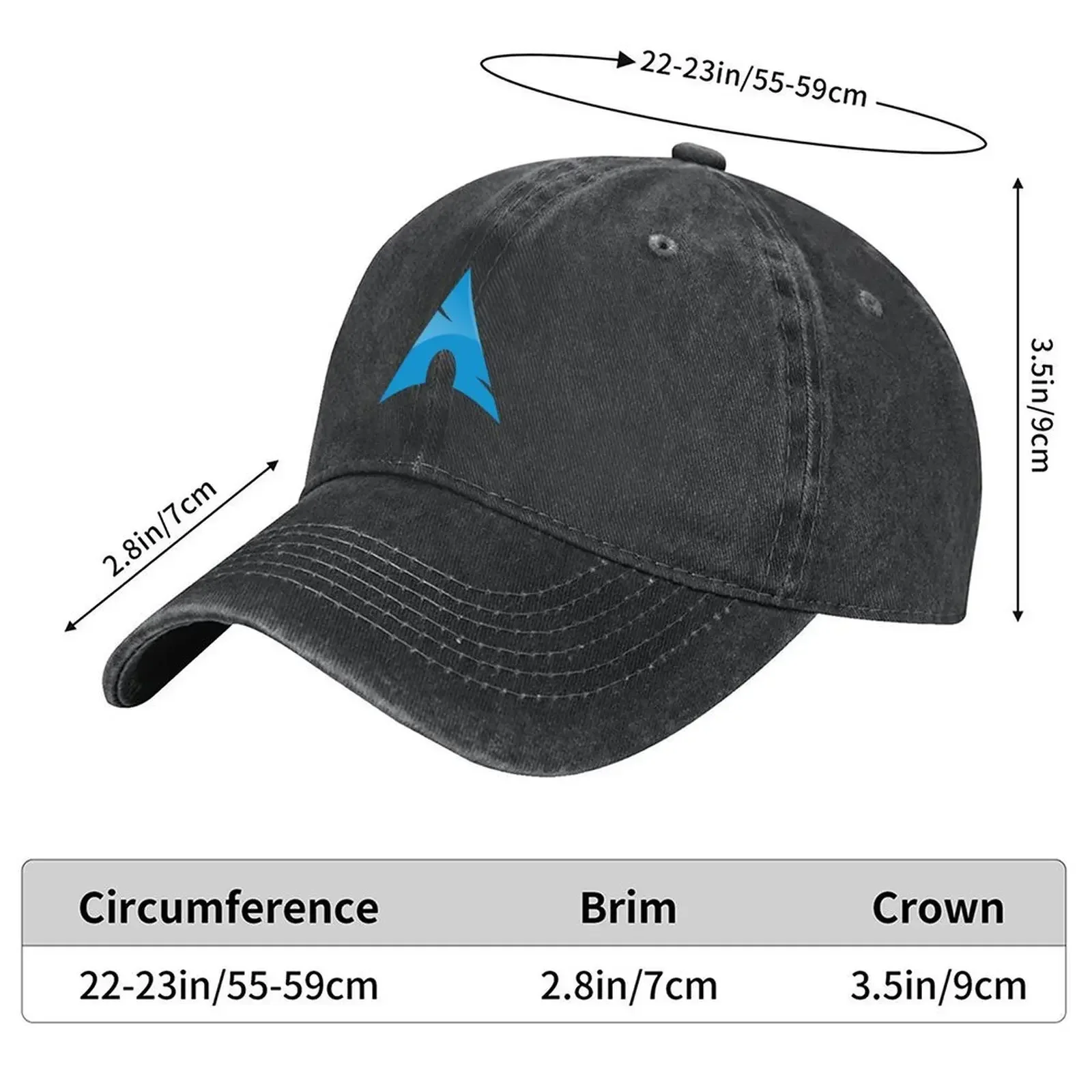 New Arch Linux Logo Baseball Cap dad hat birthday Luxury Man Hat Designer Hat For Men Women's