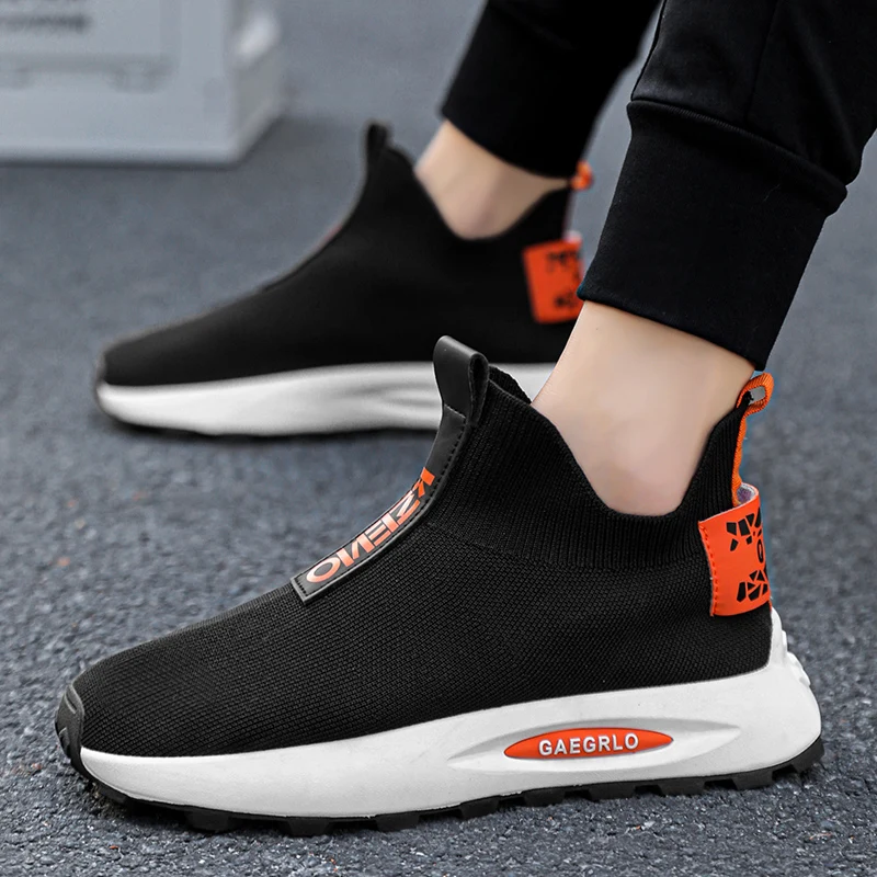 New Mesh Breathable Summer Sneakers Men Flying Weaving Casual Shoes Male Outdoor Jogging Footwear Fashion Street Zapatillas