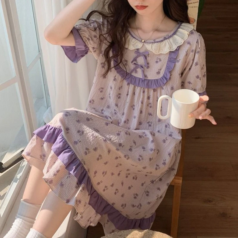 Pajama Sets Women Bow Ruffles Comfortable Schoolgirls Home Creativity Cute Simple All-match Personality Korean Style Lounge Wear