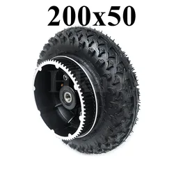 200x50 Wheel with Drive Gear 8X2 InchTire and Inner Tube for Electric Scooter Wheel Chair Truck Pneumatic Trolley Cart Parts