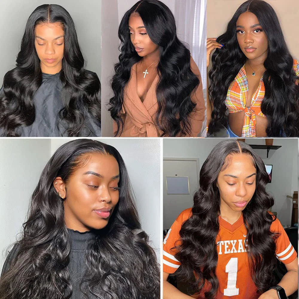 Body Wave Bundles Hair Extensions Human Hair for Black Women Body Wave 100% Real Human Hair Natural Color Bundles Human Hair