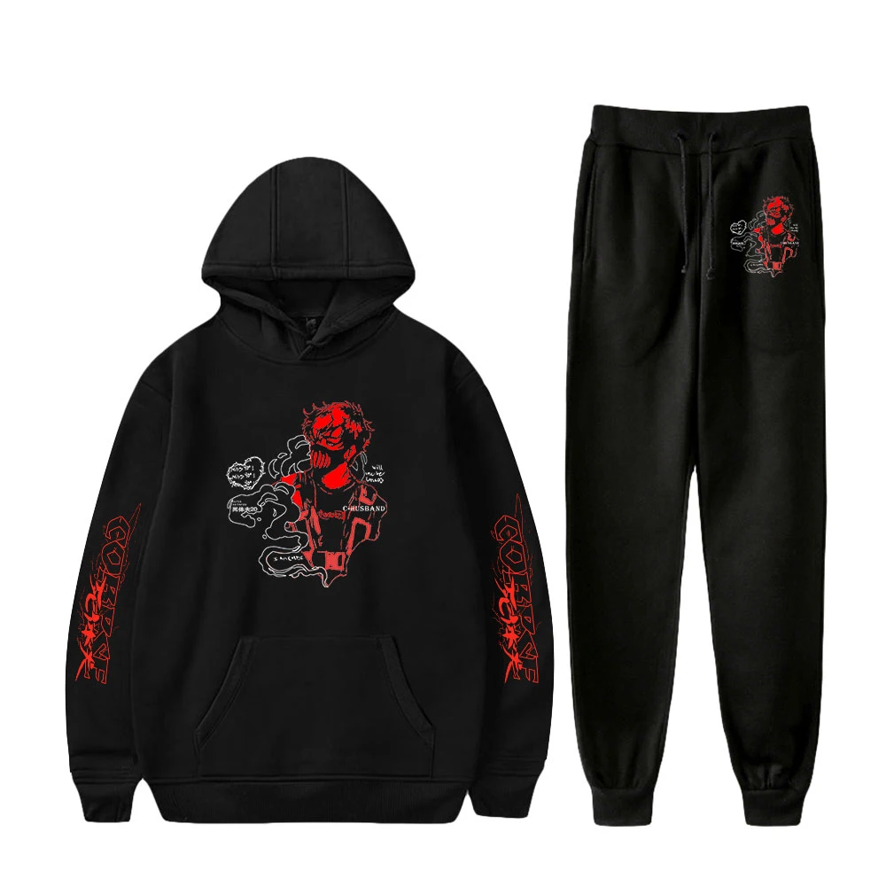 

Corpse Husband Merch Two Piece Set Unisex Hoodie+Jogger Pant Harajuku Streetwear 90s Social Star Fashion Clothes Men Women Suit