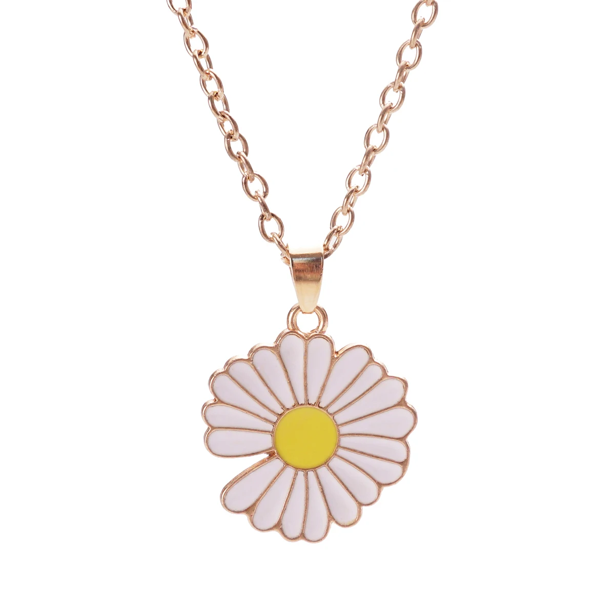 Luxus Daisy Anhänger Halskette Für Frauen Nette Geometrie Halsband Einstellbare Anhänger Halskette Partei Schmuck Zubehör Geschenk
