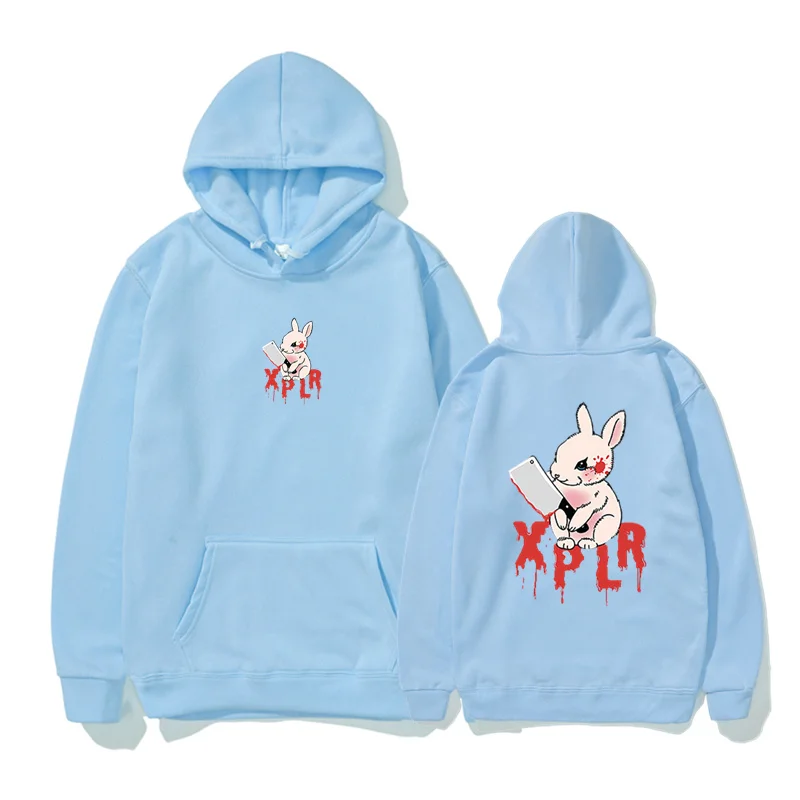 2023 Sam And Colby Rabbit Hoodie Xplr Merch Print Sweatshirts Unisex Fashion Funny Casual Streetwear