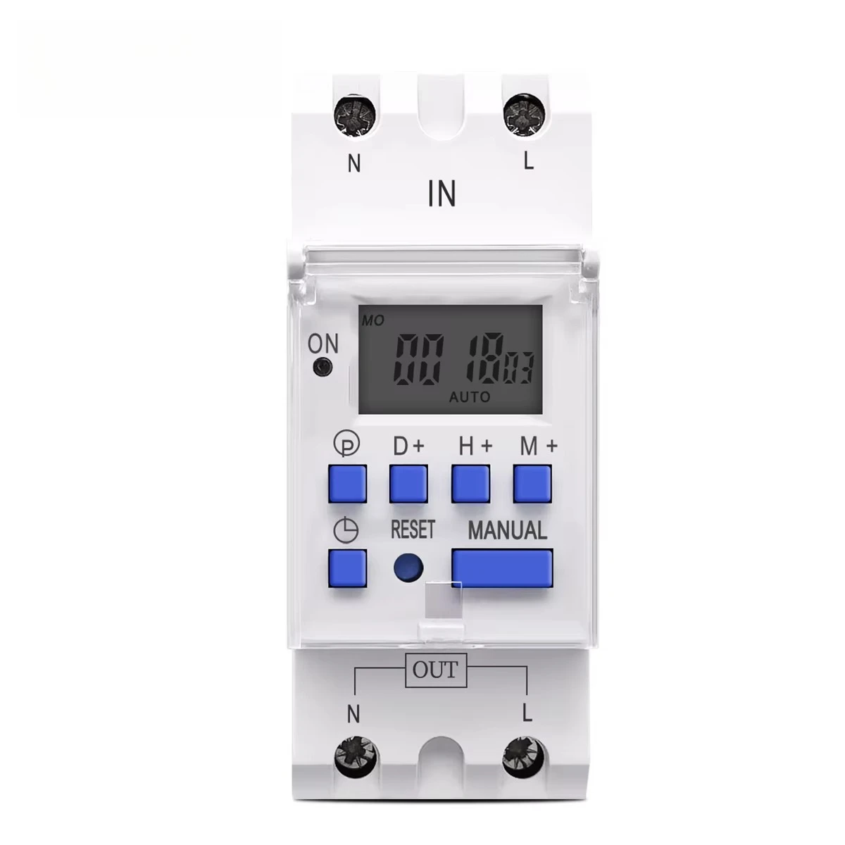 5PCS New Type Din Rail Single Phase Weekly 7 Days Programmable Digital TIME SWITCH Relay Timer  AC 220V 230V 12V 24V 48V 16A