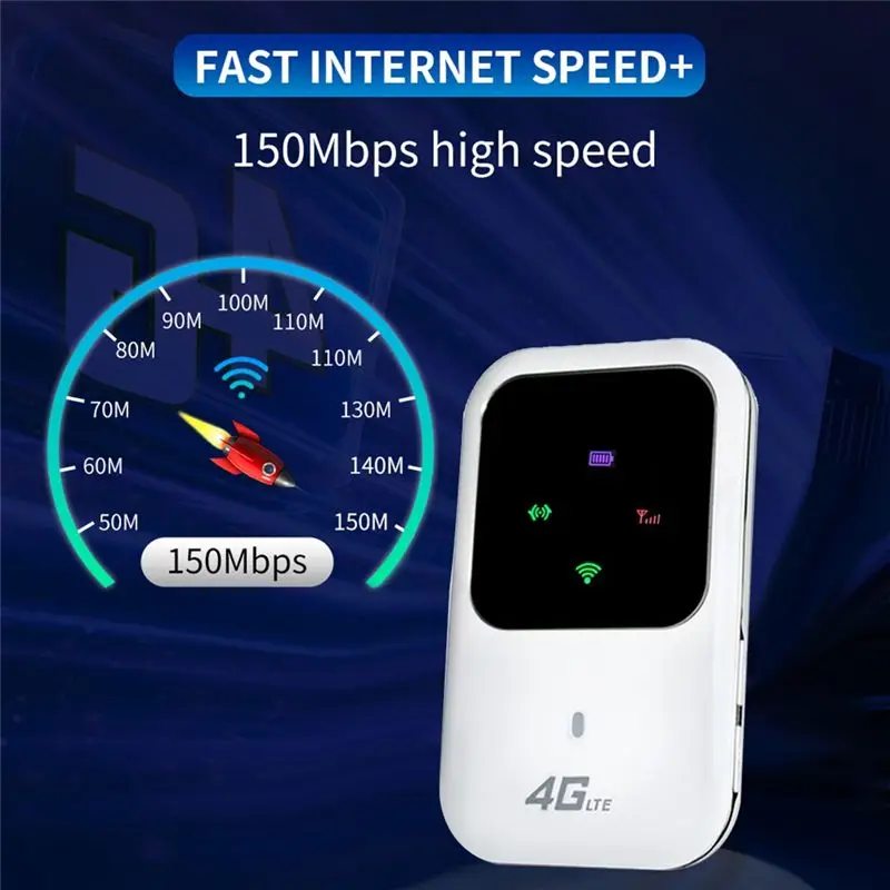 MiFi Pocket 4G WiFi Router 150Mbps WiFi Modem Car Mobile Wifi Wireless Hotspot with Sim Card Slot Wireless MiFi - view 3