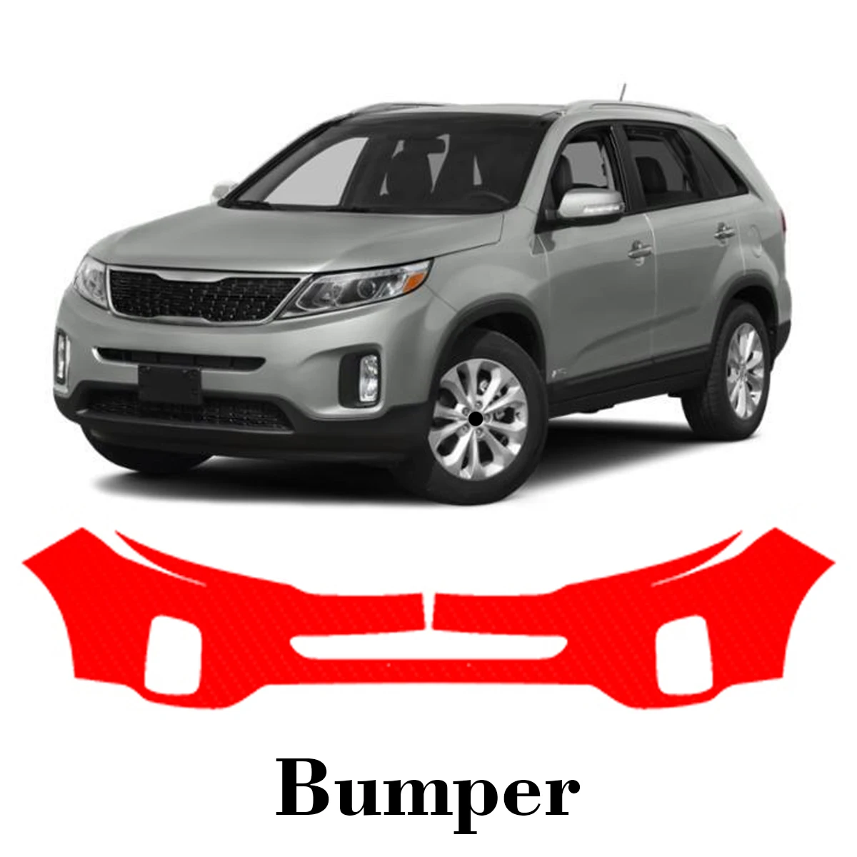 

Car Precut Paint Protection Film Front Bumper Anti-scratch Exterior TPU PPF For KIA Sorento 2014-2015