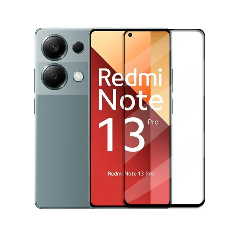 

Закаленное стекло для Redmi Note 13 Pro Global полное покрытие защитное стекло Redmi Note 13 Pro защита для экрана пленка для объектива Note13Pro